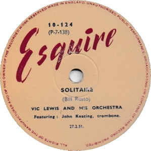 Esquire Vic Lewis recording